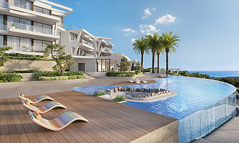 Marea Interior By Missoni blends Mediterranean charm with bold Italian design. This 1,729 sq. ft. off-plan apartment includes 2 bedrooms, 3 bathrooms, and Missoni’s signature colorful aesthetics. Steps from Costa Del Sol’s beaches, it’s perfect for vacation homes or rentals. Key Features : Beachfront Access : Private beach club membership. Luxury Finishes : Designer kitchens, underfloor heating. Amenities : Pool, tennis courts, kids’ play area.