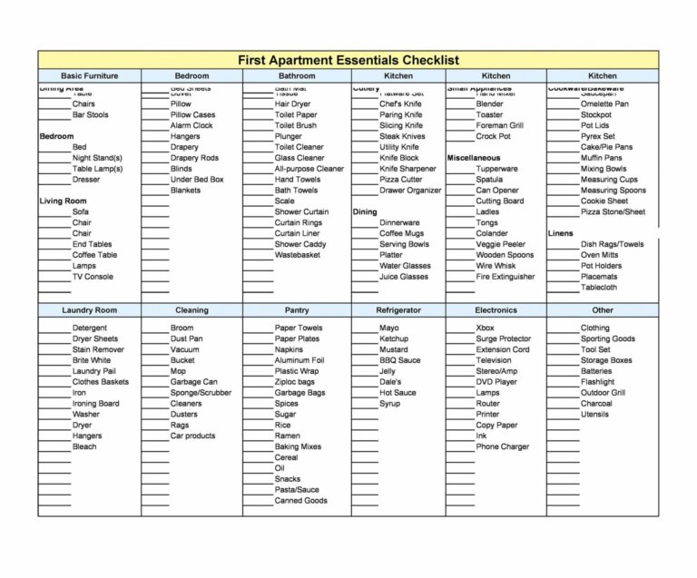 GENERAL INTERIOR DESIGN PIECES CHECKLIST - Properties with Jackie